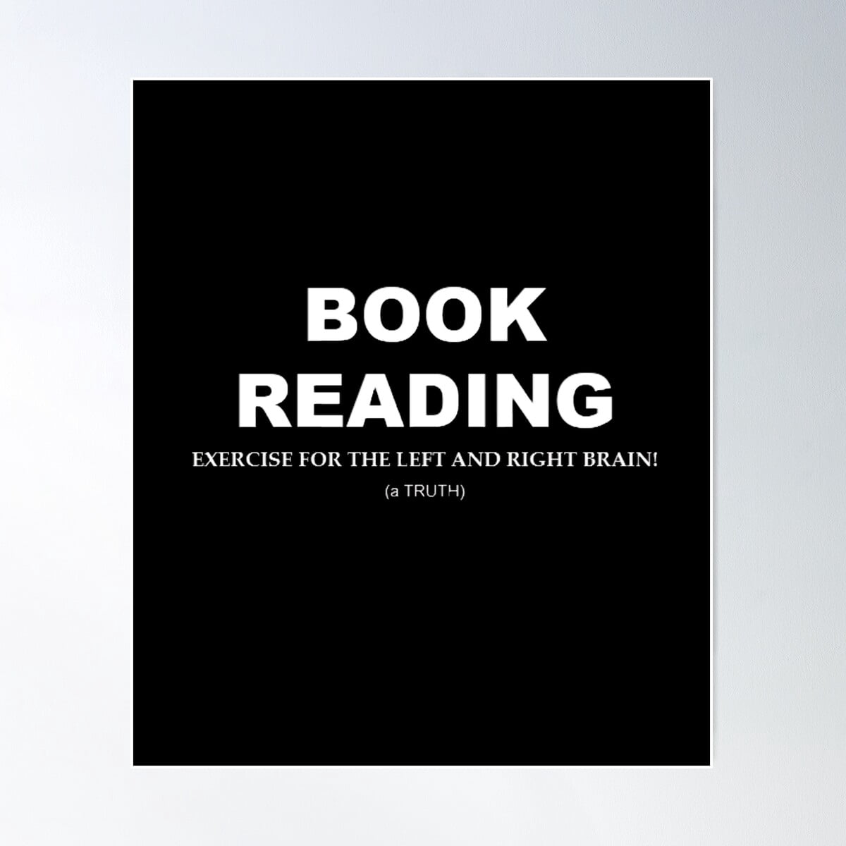 Kna Prints - 1 Pc Poster Book Reading -Exercise For The Left And Right ...