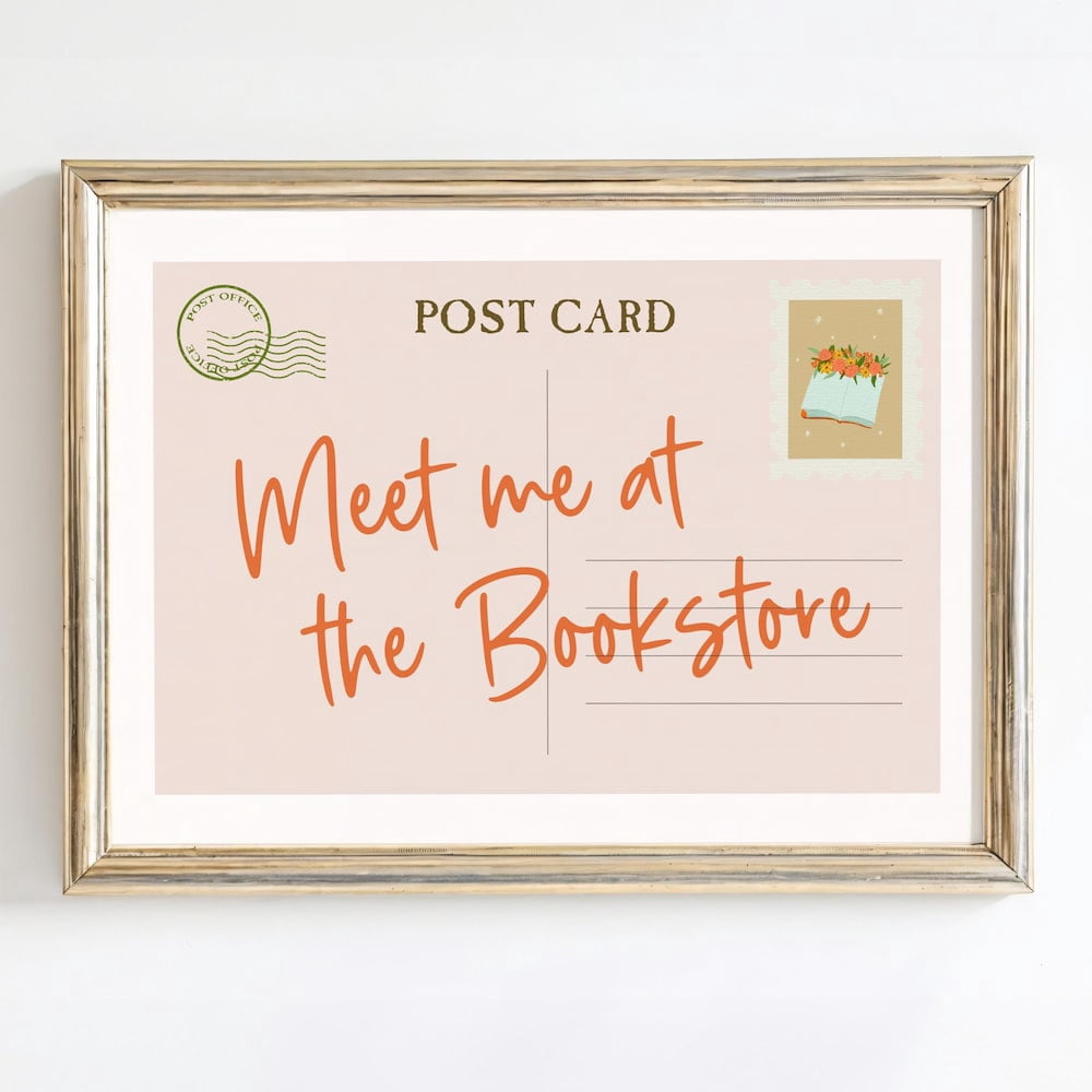 Kna Prints - 1 Pc Poster Bookish Post Card Print | Printable Horizontal ...