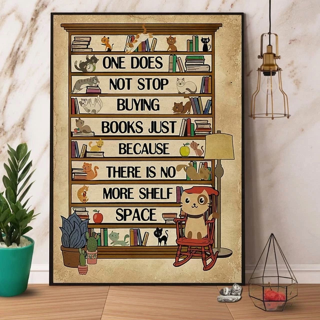Kna Prints - 1 Pc Poster Books One Does Not Stop Buying Books Just ...