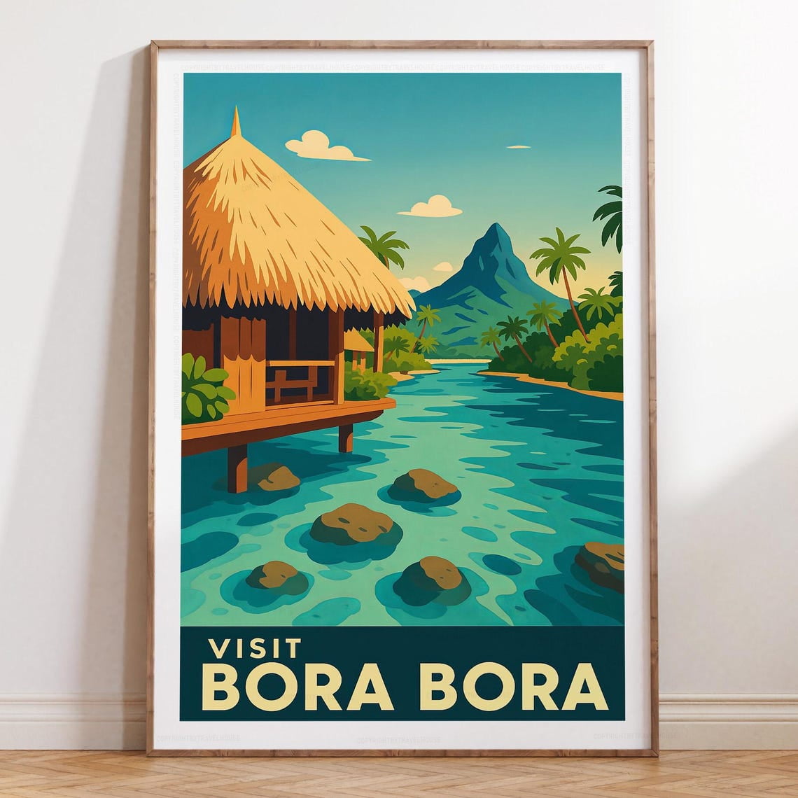 Kna Prints - 1 Pc Poster Bora Bora Travel Wall Art, Bora Bora French ...