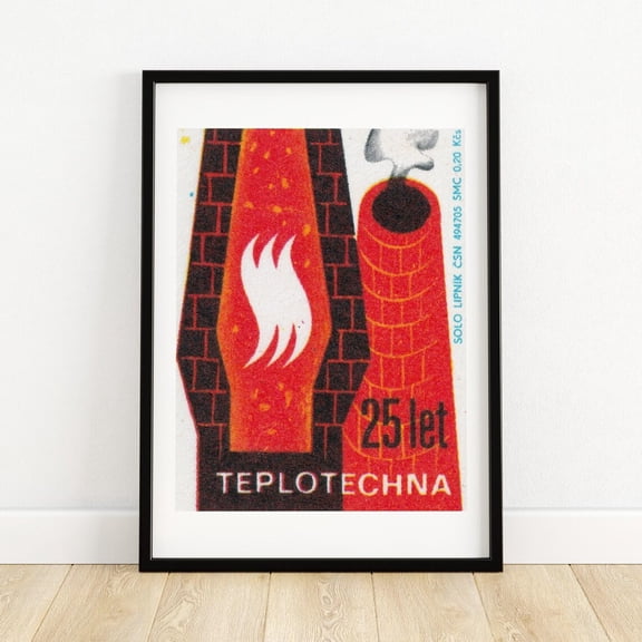 Kna Prints - 1 Pc Poster Brick Smoke Stacks Matchbox Print Aesthetic Wall Art Vintage Art Matchbox Wall Vintage Print , Decor For Living Room Bedroom,, UNFRAMED-8x12