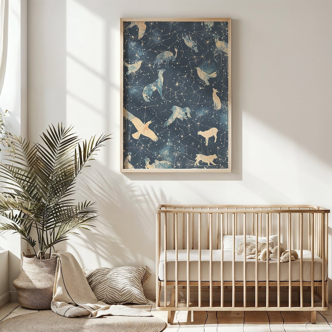 Kna Prints - 1 Pc Poster Celestial Animals Nursery Wall Art ~ Kids S ...
