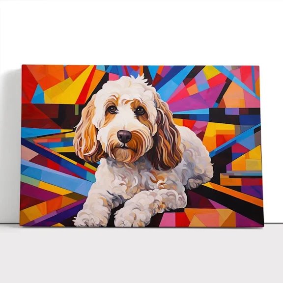 Kna Prints - 1 Pc Poster Cockapoo Constructivism No.2 Wall Art Poster Decor, UNFRAMED-16x24