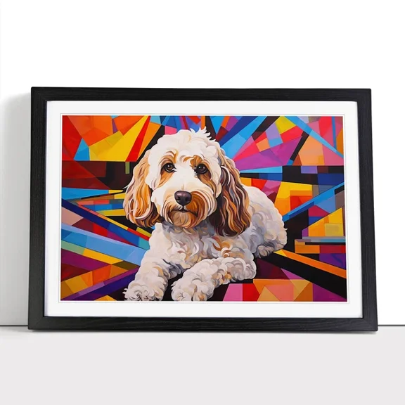 Kna Prints - 1 Pc Poster Cockapoo Constructivism No.2 Wall Art Poster Picture, UNFRAMED-8x12