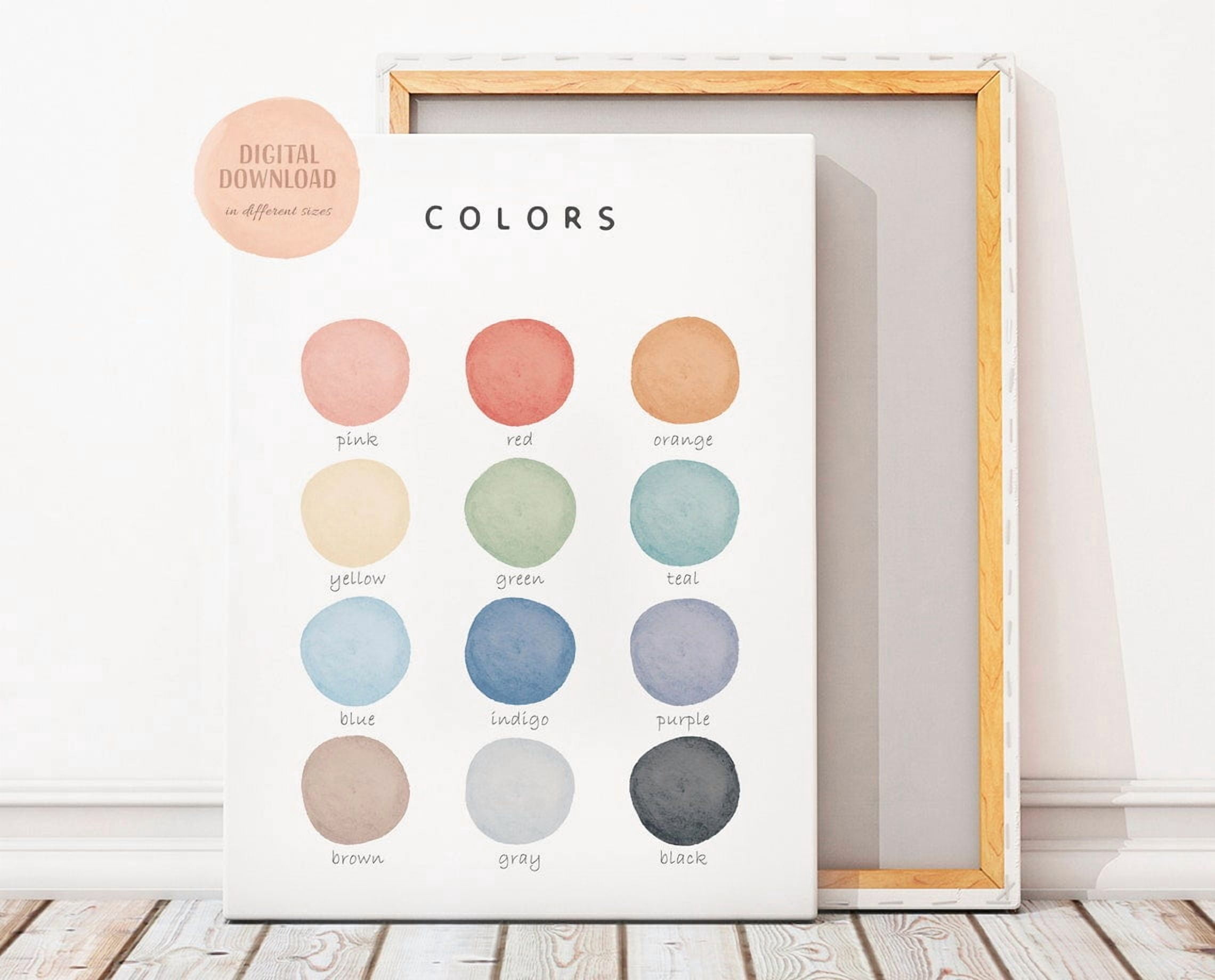 Kna Prints - 1 Pc Poster Colors , Educational , Classroom Decor, Colors ...