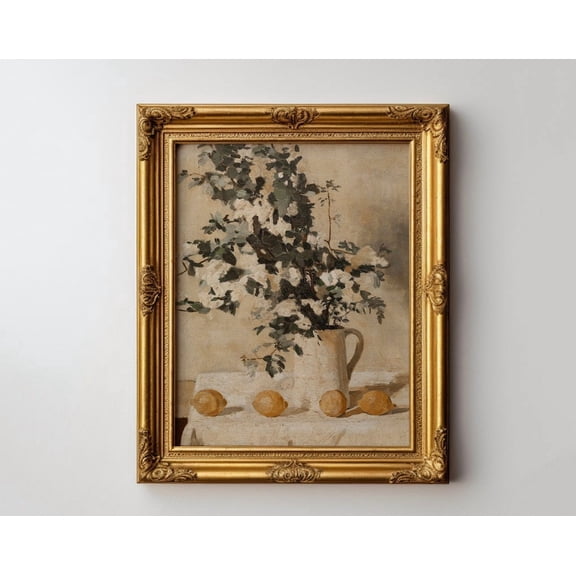 Kna Prints - 1 Pc Poster Cottage Core Decor Botanical Wall Art Vintage Floral Bouquet Downloadable Print Victorian Aesthetic Downloadable Art, UNFRAMED-12x18