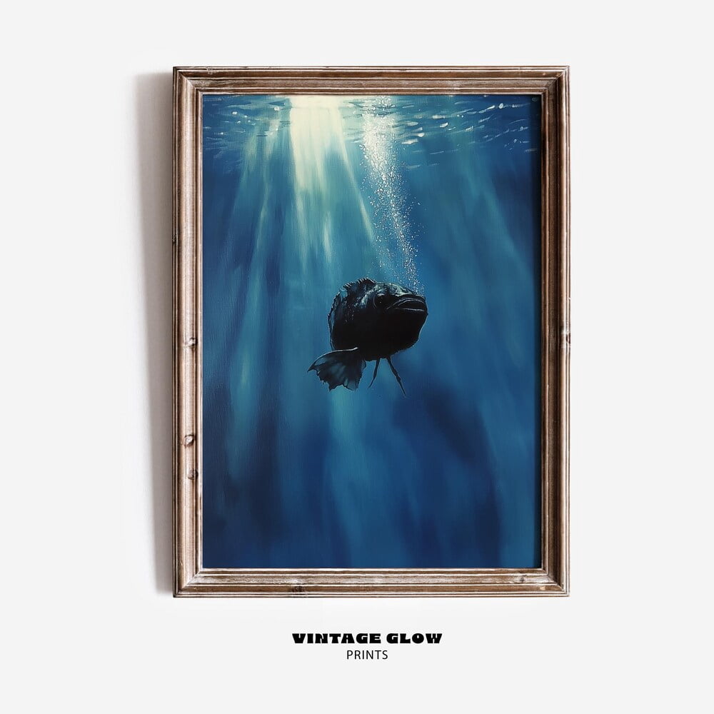 Kna Prints - 1 Pc Poster Deep Sea Anglerfish Art Print | Mysterious ...