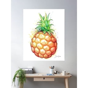 Kna Prints - 1 Pc Poster Fat Pineapple 1, UNFRAMED-8x12