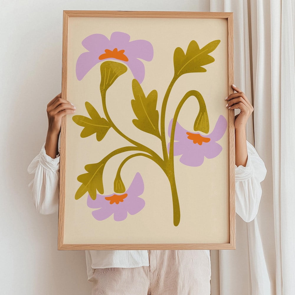 Kna Prints - 1 Pc Poster Floral Art Print, Soft Spring Aesthetic ...