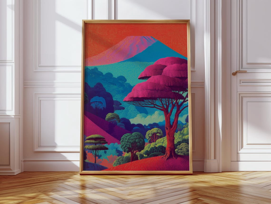 Kna Prints - 1 Pc Poster Forest Of Mt Fuji Hiroshi Nagai Inspired ...
