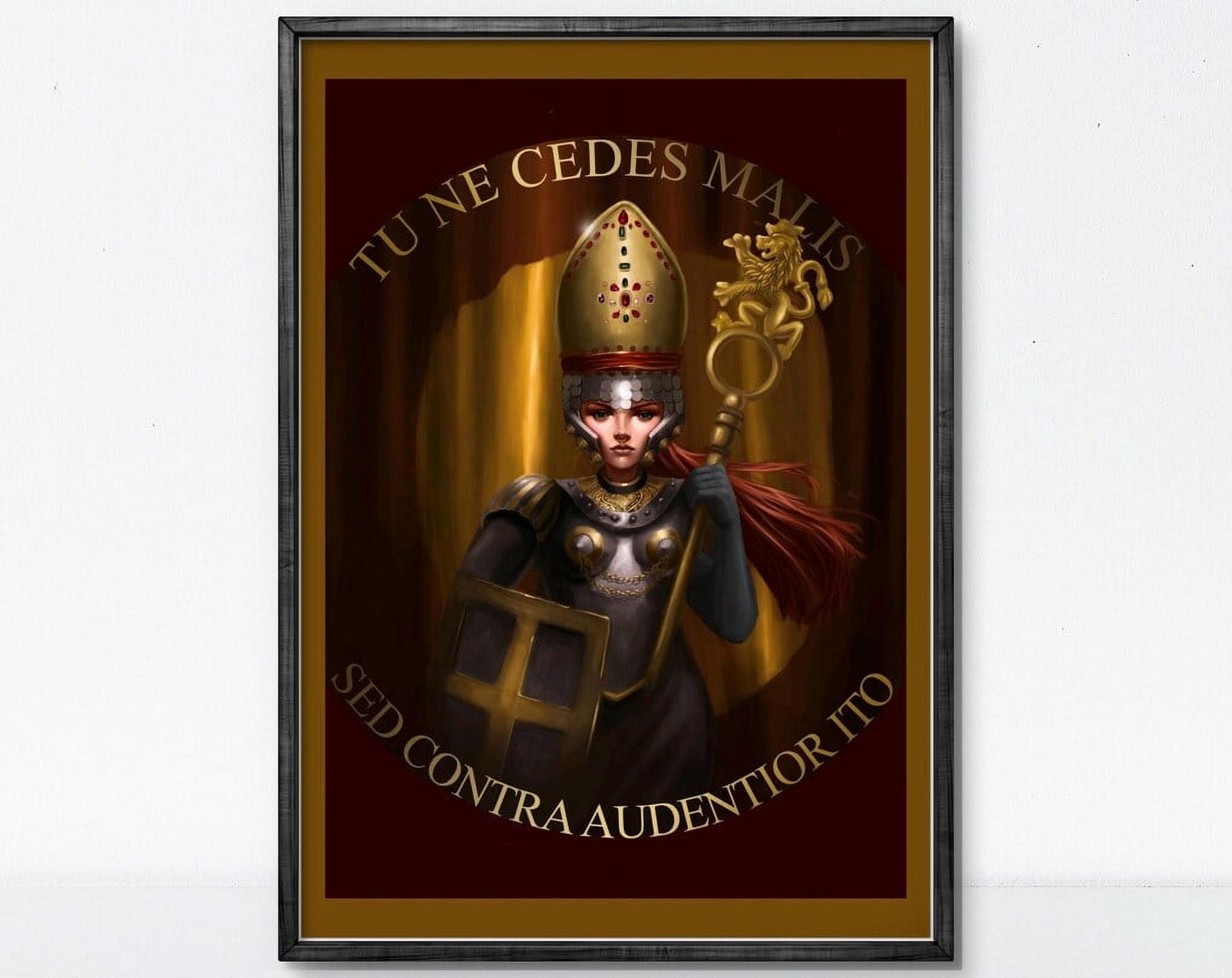 Kna Prints - 1 Pc Poster Fortitude , Seven Virtues Collection, Latin ...