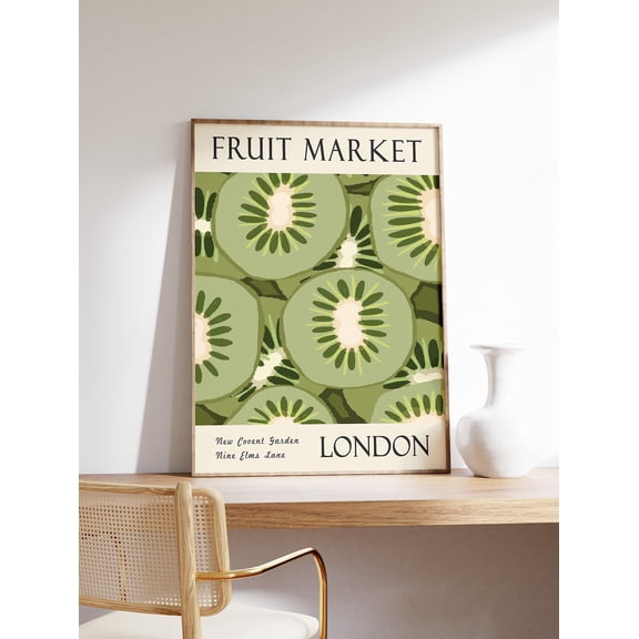 Kna Prints - 1 Pc Poster Fruit Market , Kiwi Fruit Print, Food And Drink Art, Kitchen Decor, Fruit Decor, Food Decor, A1/A2/A3/A4, UNFRAMED-8x12