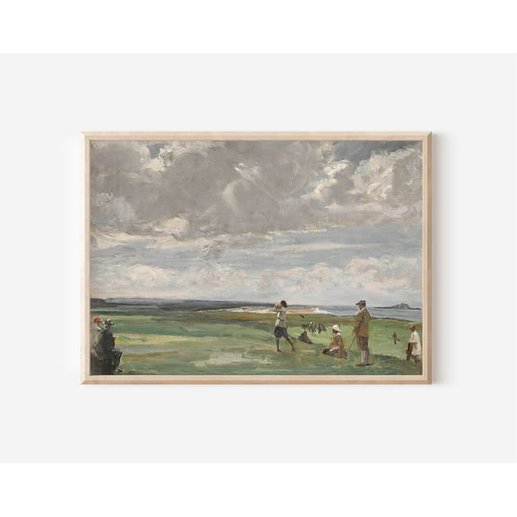 Kna Prints - 1 Pc Poster Golf Landscape Painting Golf Course Print Golf Gifts Downloadable Print Preppy Wall Art Office Wall Decor, UNFRAMED-24x36