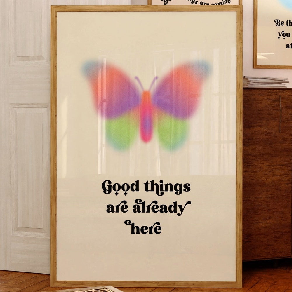 Kna Prints - 1 Pc Poster Good Things Are Already Here Printable ...