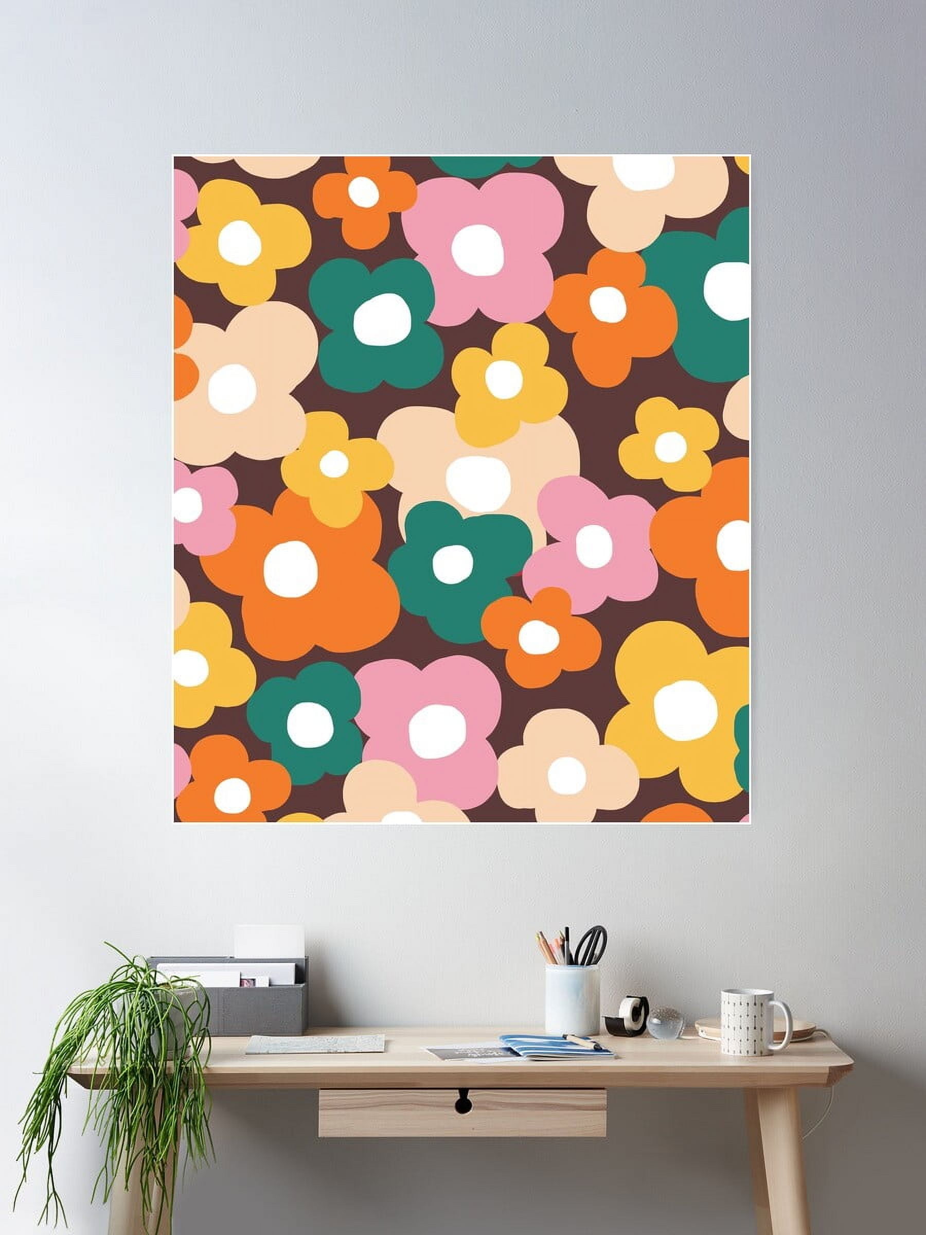 Kna Prints - 1 Pc Poster Groovy 70S Vintage Retro Flower Power In ...