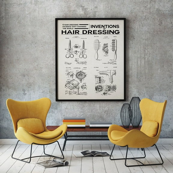 Kna Prints - 1 Pc Poster Hair Salon Decor Hair Dressing Wall Art Beauty Salon Art, UNFRAMED-24x36