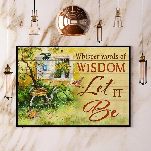 Targa In Metallo Whisper Words Of Wisdom Let It Be Dragonfly Soul