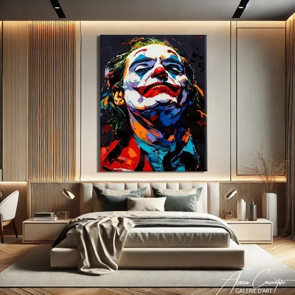 Kna Prints - 1 Pc Poster Joker Wall Art Print Urban Graffiti Art Print Movie Fan Gift, UNFRAMED-24x36