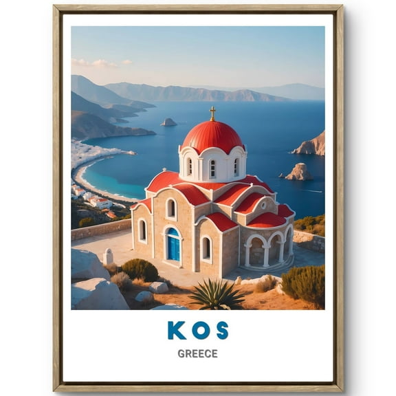Kna Prints - 1 Pc Poster Kos Poster - Serene Views Of Kos Greece Wall Art - Stunning Home Decor - Perfect Gift For Travel And Culture Lovers, UNFRAMED-8x12