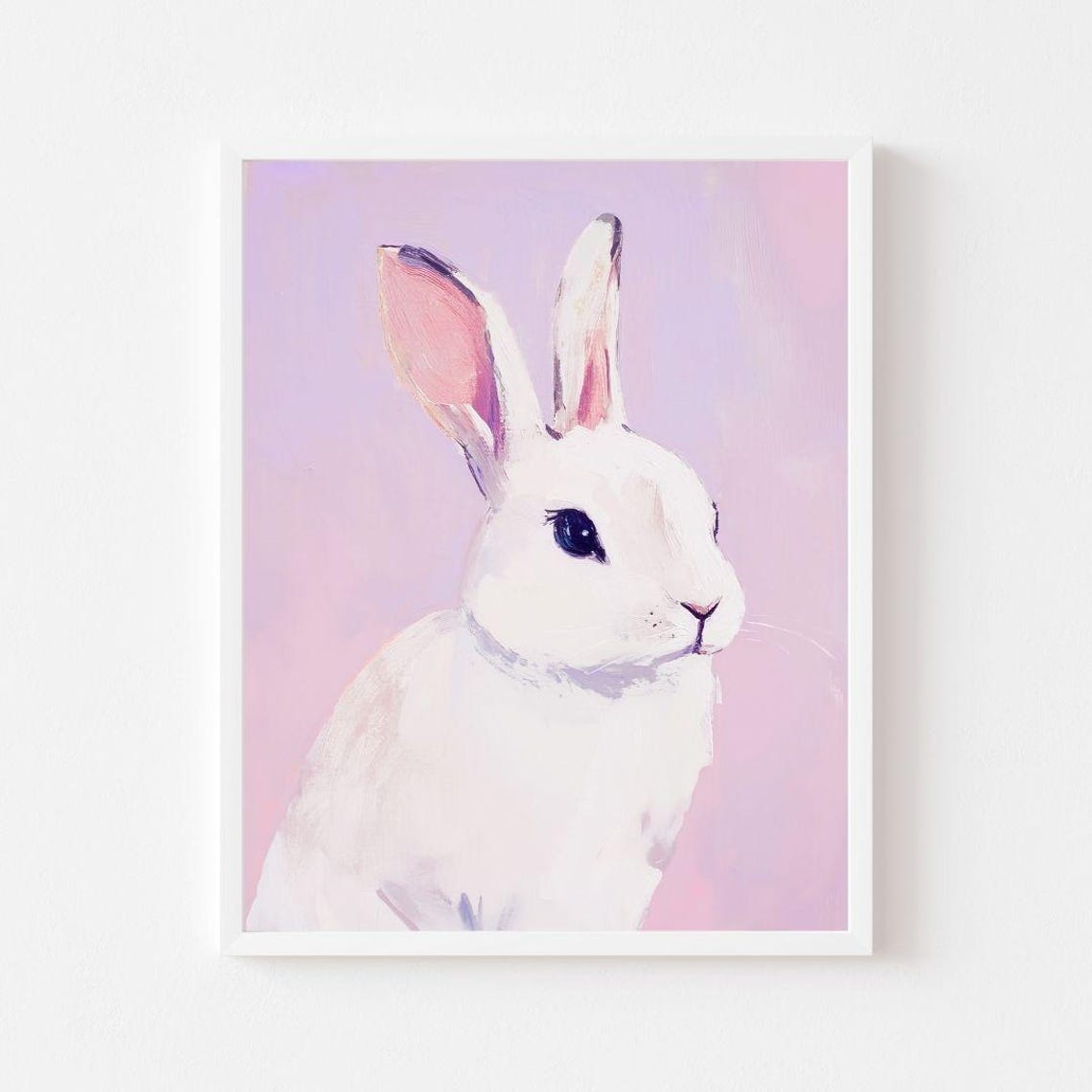 Kna Prints - 1 Pc Poster Lavender Easter Bny Painting Purple Rabbit ...