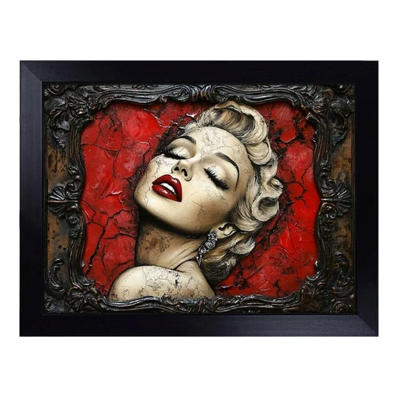 Kna Prints - 1 Pc Poster Marilyn Monroe Illustrated, UNFRAMED-8x12