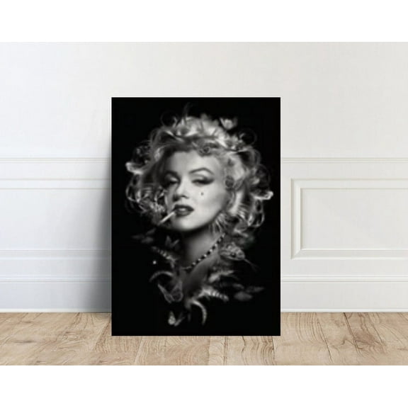 Kna Prints - 1 Pc Poster Marilyn Monroe Smoking , Home Decor, Wall Art Design, UNFRAMED-8x12