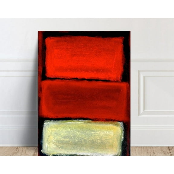 Kna Prints - 1 Pc Poster Mark Rothko Art Print, Mark Rothko Wall Decor, Rothko Yellow Painting, UNFRAMED-8x12