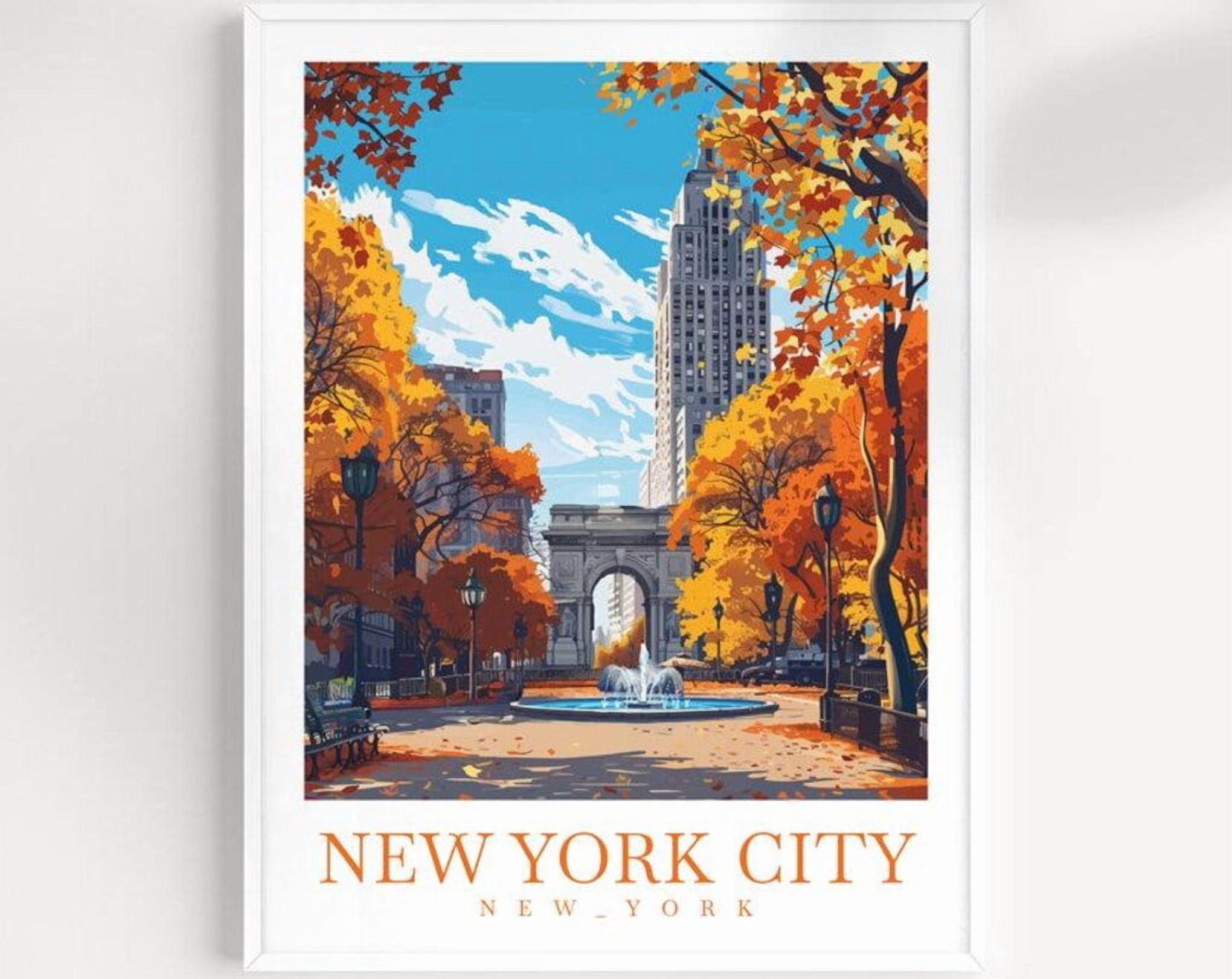 Kna Prints - 1 Pc Poster New York City Travel Print Wall Art New York ...