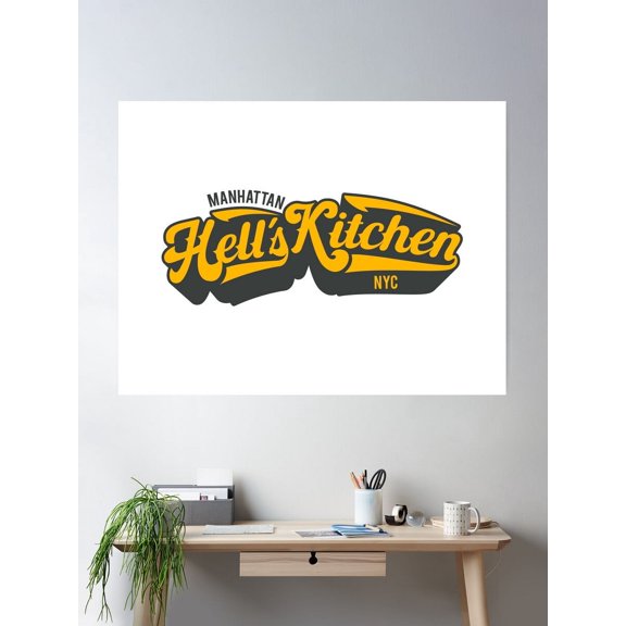 Kna Prints - 1 Pc Poster New York Hell'S Kitchen Hell'S Kitchen Hell'S Kitchen Manhattan, UNFRAMED-12x18