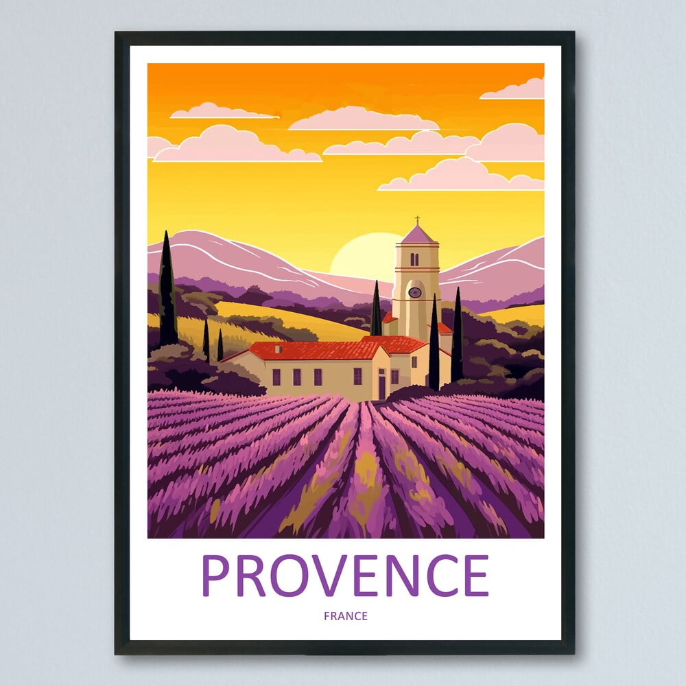 Kna Prints - 1 Pc Poster Provence Travel Wall Art Provence Wall Hanging ...