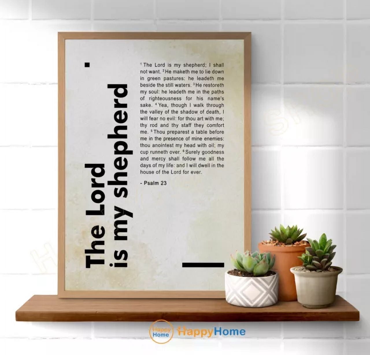Kna Prints - 1 Pc Poster Psalm 23 Bible Verse Wall Art The Lord Is My ...