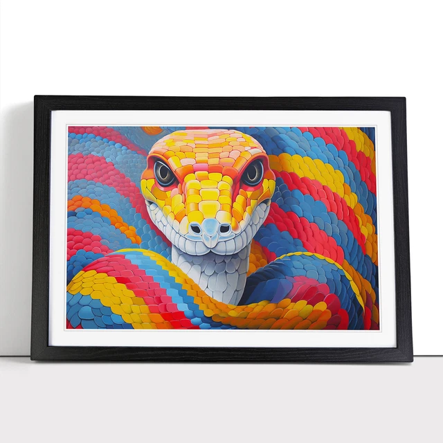 Kna Prints - 1 Pc Poster Python Snake Op Art Wall Art Poster Home ...
