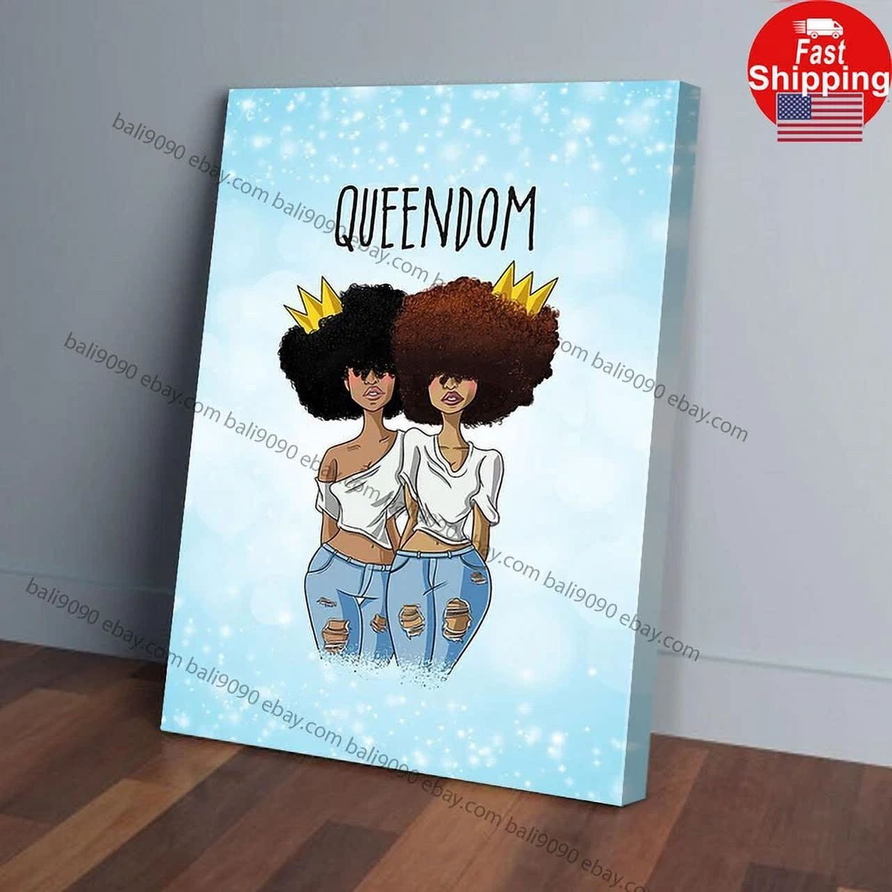 Kna Prints - 1 Pc Poster Queendom Couple Black Queen Vertical Poster ...
