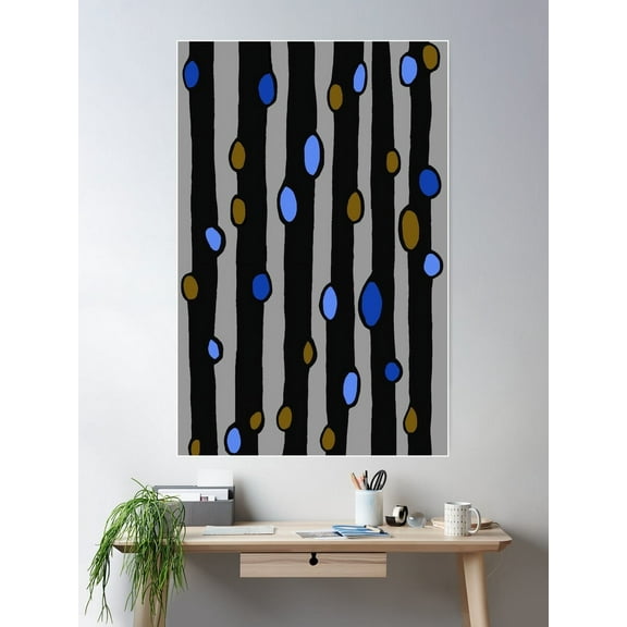 Kna Prints - 1 Pc Poster Raindrops, UNFRAMED-24x36