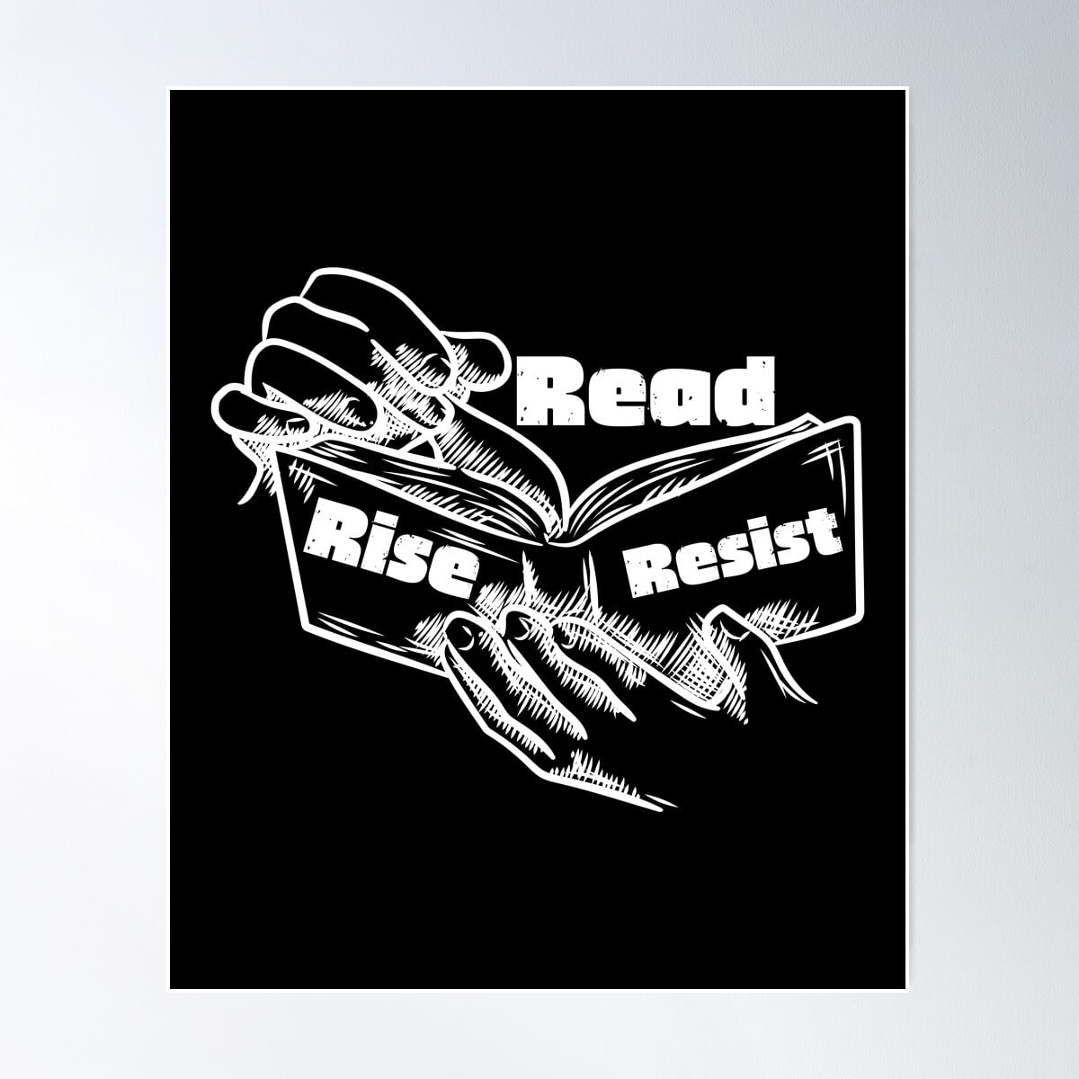 Kna Prints - 1 Pc Poster Read Rise Resist, UNFRAMED-12x18 - Walmart.com