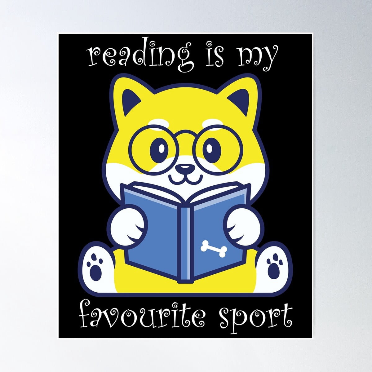 Kna Prints - 1 Pc Poster Reading Is My Favourite Sport, UNFRAMED-24x36 ...
