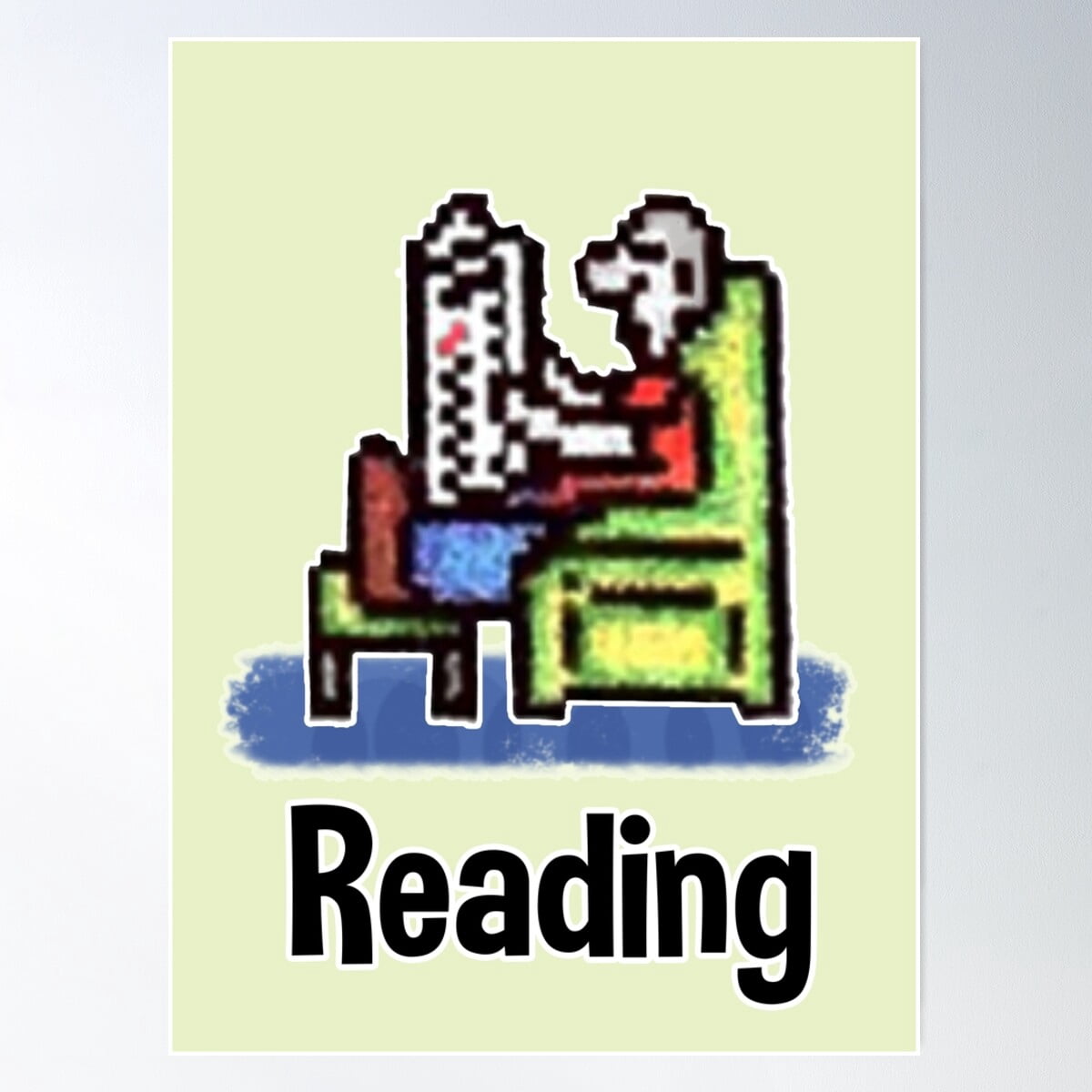 Kna Prints - 1 Pc Poster Reading ... Reading ... Icons ..., UNFRAMED ...
