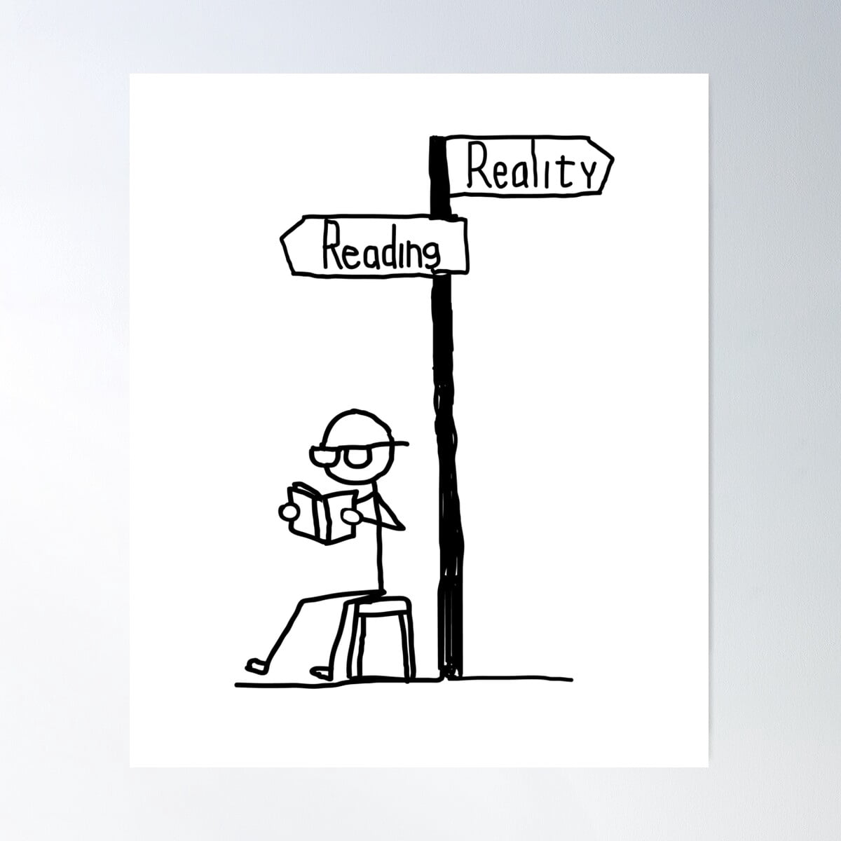 Kna Prints - 1 Pc Poster Reading Reality, UNFRAMED-24x36 - Walmart.com
