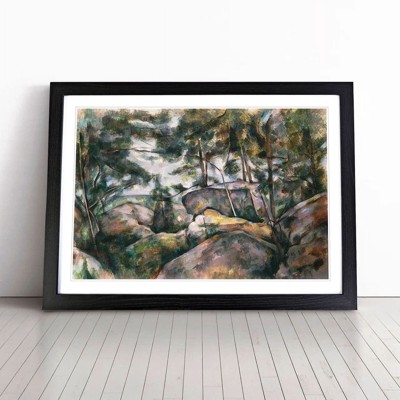 Kna Prints - 1 Pc Poster Rocks In The Forest By Paul Cezanne Wall ...