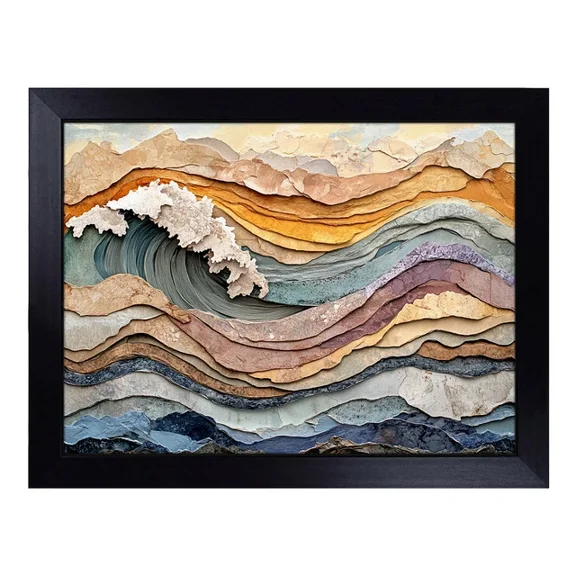 Kna Prints - 1 Pc Poster Seascape Torn Ocean, UNFRAMED-24x36