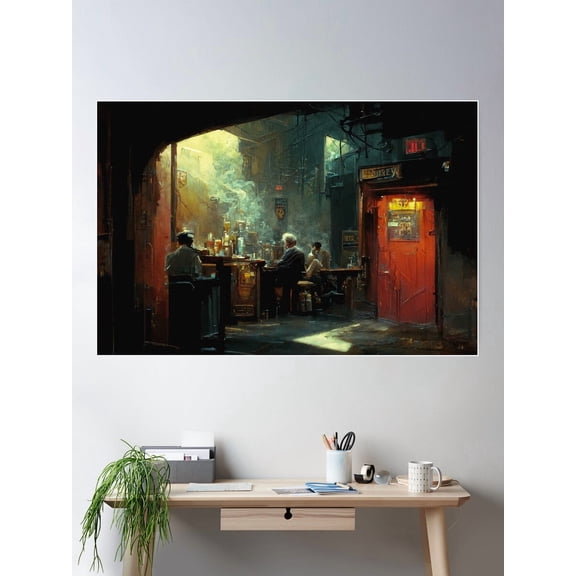 Kna Prints - 1 Pc Poster Somewhere Artificial 011, UNFRAMED-8x12