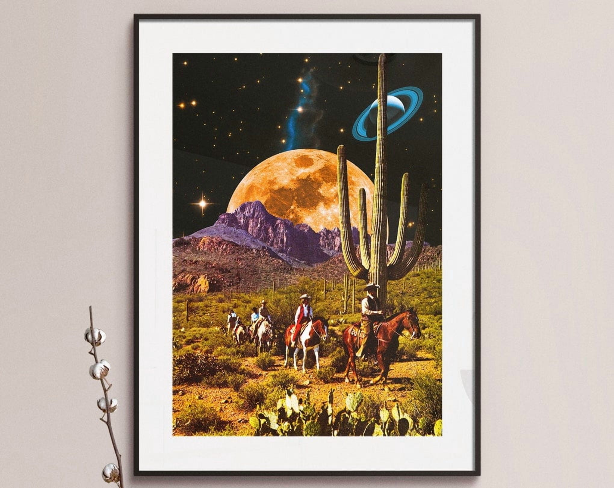 Kna Prints - 1 Pc Poster Space Cowboys Cosmic Art Retro Futurism ...