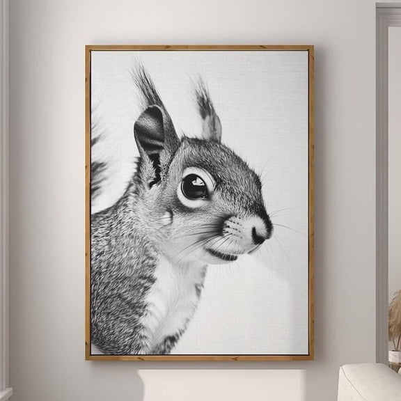Kna Prints - 1 Pc Poster Squirrel Fashion Magazine Inspired Animal Portrait Photography Print Fny Bathroom Decor Large Wall Art #2805 Decor For Living Room Bedroom,, UNFRAMED-12x18