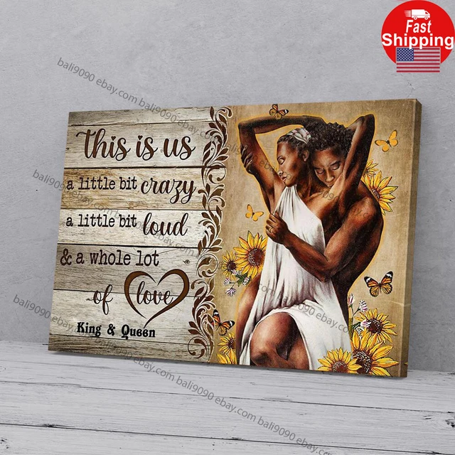 Kna Prints - 1 Pc Poster Sunflower Butterfly Black King &Amp Queen ...