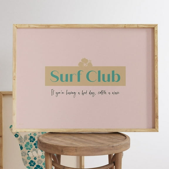 Kna Prints - 1 Pc Poster Surf Poster, Surf Art , Surfing Wall Art, Beach Quote Wall Art, Hawaiian Room Decor, Beach Themed Decor, Surfer Girl Gifts, Hawaii Art, UNFRAMED-16x24
