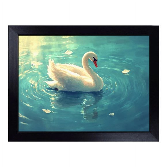 Kna Prints - 1 Pc Poster Swan Lake, UNFRAMED-24x36