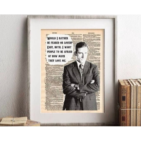 Kna Prints - 1 Pc Poster The Office Michael Scott Feared Or Loved Dictionary Art Print, UNFRAMED-8x12
