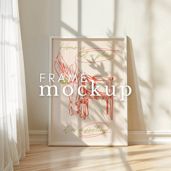 Kna Prints - 1 Pc Poster Thin White Elegant Shadows Portret, UNFRAMED-8x12