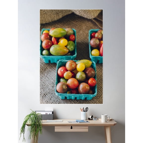 Kna Prints - 1 Pc Poster Tomato Rainbow, UNFRAMED-8x12