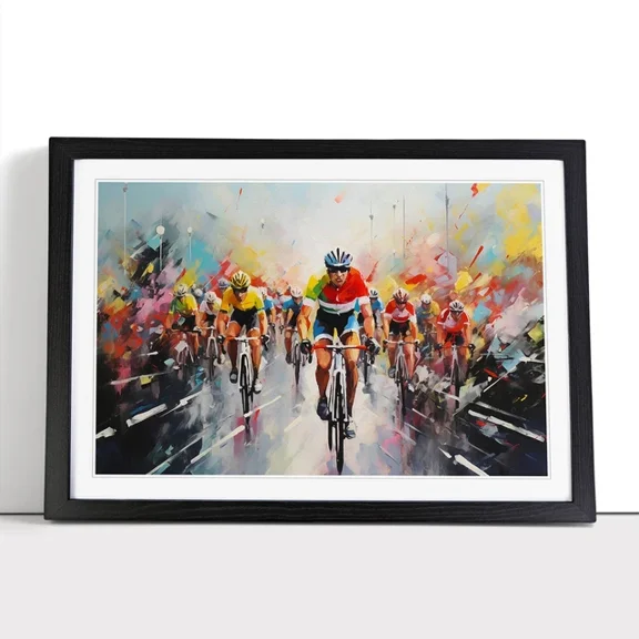 Kna Prints - 1 Pc Poster Tour De France Cycling Contemporary Wall Art Poster Picture, UNFRAMED-8x12